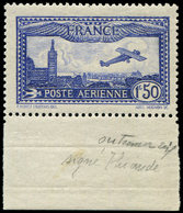 ** POSTE AERIENNE 6b  Vue De Marseille, 1f.50 Outremer VIF, Bdf, TB - 1927-1959 Mint/hinged