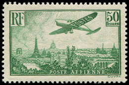 ** POSTE AERIENNE 14  50f. Vert-jaune, Frais Et TTB - 1927-1959 Mint/hinged