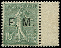 ** FRANCHISE MILITAIRE 3    15c. Vert-olive, Très Bien Centré, TB - Military Postage Stamps