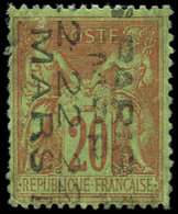 (*) PREOBLITERES 6   Sage, 20c. Brique Sur Vert, Qqs Défauts, Sinon TB. C - 1893-1947