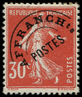 ** PREOBLITERES 58  Semeuse Camée, 30c. Rouge, TB - 1893-1947