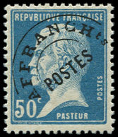 ** PREOBLITERES 68  Pasteur, 50c. Bleu, TB - 1893-1947