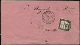 Let TAXE 4   15c. Noir Litho, Obl. Càd T15 MARSEILLE 23/6/71 S. Avis De Réception De Marchandises, TB - 1859-1959 Used