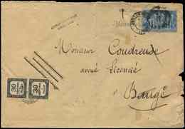 Let TAXE 6   30c. Noir, PAIRE Obl. Càd T18 BAUGE MAINE Et LOIRE 9/12/85 S. Env. Affr. N°90 (2) Obl. Càd T18 ANGERS 8/12, - 1859-1959 Used