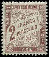 * TAXE 26   2f. Marron, TB - 1859-1959 Used