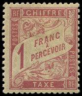 * TAXE 39   1f. Rose Sur Paille, TB - 1859-1959 Used