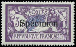 ** COURS D'INSTRUCTION 206-CI 1  Merson, 3f. Violet Et Bleu, Surch. SPECIMEN, TB - Cours D'Instruction