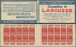 CARNETS (N°Cérès Jusqu'en1964) 163  Fachi, 50c. Rouge, N°272A, T II, S. 216-A, LAROUSSE, Superbe - Altri & Non Classificati