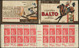 CARNETS (N°Cérès Jusqu'en1964) 193  Paix, 50c. Rouge, N°283A, T IIA, S. 315-B, Cigarettes BALTO/3 SUISSES, Superbe - Other & Unclassified