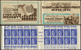 CARNETS (N°Cérès Jusqu'en1964) 230  Paix, 65c. Bleu, N°365A, T II, S. 27, GUEULES CASSEES/LAROUSSE, N°15616, Daté 12/5/3 - Other & Unclassified