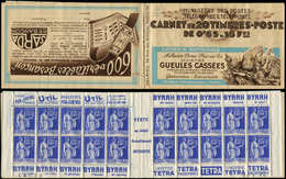 CARNETS (N°Cérès Jusqu'en1964) 231  Paix, 65c. Bleu, N°365A, T II, S. 29, GUEULES CASSEES/SARDA, 3 Ex. Légère Rouss., Si - Other & Unclassified