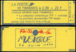 CARNETS (N°Cérès Jusqu'en1964) 2376-C8    Liberté, 2,20 Rouge, Timbres NON Imprimés, TB - Other & Unclassified