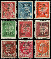 ** TIMBRES DE LIBERATION BAZOCHES SUR HOESNE 1/9 : La Série, TB - Liberation