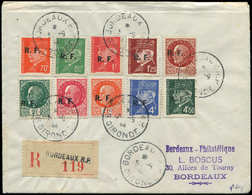 Let TIMBRES DE LIBERATION BORDEAUX 2/11 : T III Obl. Càd 5/9/44 Sur Lettre Rec., TB, Signé Mayer - Liberation