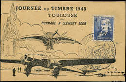 Let TIMBRES DE LIBERATION CHAMBERY 14C : +6f. Sur 4f., Chappe, Obl. Journée Du Timbre 1952 S. Carte, TB. C - Libération