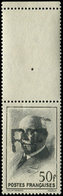 ** TIMBRES DE LIBERATION CURZAY 16 : 50f. Noir, TB - Liberation