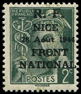 ** TIMBRES DE LIBERATION NICE 8 : 2c. Vert, NON EMIS, TB, Signé Mayer - Liberation