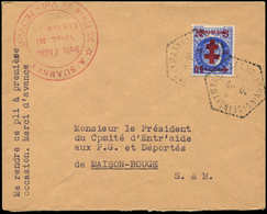 Let TIMBRES DE LIBERATION PROVINS 45 : +50 SN S. 1f50 Outremer, Obl. Càd Hexag. 20/9/44 S. Env., Non Répertorié Sur Lett - Liberation