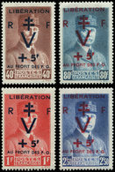 (*) TIMBRES DE LIBERATION PROVINS 52/55 : La Série, Surcharge T II, TB - Liberation