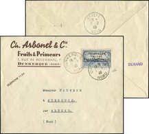 Let Spécialités Diverses GUERRE DUNKERQUE Poste N°300 : 1f.50 Bleu Clair Obl. Dunkerque 1/7/40 S. Env., Arr. Arneke Le 3 - War Stamps