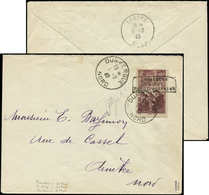 Let Spécialités Diverses GUERRE DUNKERQUE Poste N°390 Obl. Dunkerque 1/7/40 Sur Env., Arr. Arneke Le 3/7, TB - War Stamps