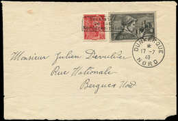 Let Spécialités Diverses GUERRE DUNKERQUE Poste N°412 Et 448 Obl. Càd Dunkerque 17/7/40 S. Devant, TB. J - War Stamps