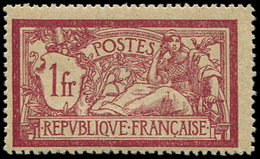 ** VARIETES 121c  Merson,  1f. Lie De Vin, SANS Teinte De Fond, TB - Unused Stamps