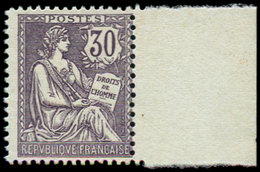 (*) VARIETES 128g  Mouchon Retouché, 30c. Violet, Nuance Très Foncée, Bdf, TB, Cote Et N° Maury - Unused Stamps