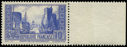 ** VARIETES 261c  La Rochelle, 10f. OUTREMER VIF, Bdf, Superbe. C - Unused Stamps