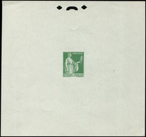 VARIETES Paix, épreuve D'artiste En Vert, SANS La Valeur, TTB - Unused Stamps