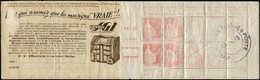 VARIETES 283   Paix, 50c. Rose-rouge, BLOC De 10 Avec Pubs, Impr. DETRUITE Avec Cachet De L'atelier, Dans Sa Couverture, - Unused Stamps