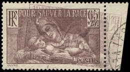 VARIETES 356a  Pour Sauver La Race, 65c. + 25c., DOUBLE IMPRESSION Dont Une à L'ENVERS, Obl., 10 Pièces Connues, TB, RR. - Unused Stamps