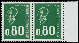 ** VARIETES 1891d  Béquet, 0,80 Vert Typo, SANS PHOSPHO Bdf Tenant à Normal, TB. J - Unused Stamps