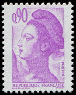 ** VARIETES 2242a  Liberté, 0,90 Violet Clair, SANS PHOSPHO, TB. J - Unused Stamps