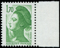 ** VARIETES 2318   Liberté, 1,70 Vert, SANS PHOSPHO, Bdf, TB. C - Unused Stamps