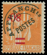 * VARIETES Préo 74a   80c. Sur 1f. Orange, Surcharge RENVERSEE, TB. C - Unused Stamps