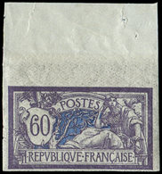 ** NON DENTELES 144b  Merson, 60c. Violet Et Bleu, Bdf, TB. Br - Non Classificati