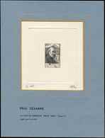 EPREUVES D'ARTISTES ET D'ATELIER 421   Paul Cézanne, épreuve D'artiste D'état En Noir Du Type II NON EMIS, Signée Ouvré, - Epreuves D'artistes
