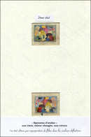 EPREUVES D'ARTISTES ET D'ATELIER 1322  De La Fresnaye 2,00, NON EMIS, 2 épreuves D'artiste Multicolores Par Superpositio - Epreuves D'artistes