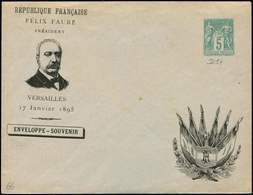 Let ENTIERS POSTAUX Sage,  5c. Vert, Env. TSC N°D14, Election De Félix Faure,TB - Altri & Non Classificati