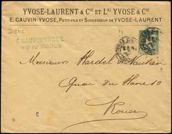 Let ENTIERS POSTAUX Sage,  5c. Vert, Env. TSC N°D18h1, Yvose-Laurent, Obl., TB - Altri & Non Classificati