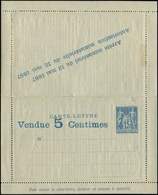 Let ENTIERS POSTAUX Sage, 15c. Bleu, CL Annonces N°J34b, La Missive Ed. N°2-10000 30/6/87, Superbe - Altri & Non Classificati