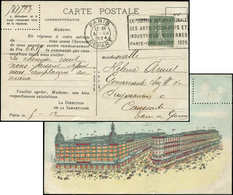 Let LETTRES DU XXe SIECLE N°130f T VI Obl. Paris 5/12/24 S. CP De La Samaritaine, TB - Covers & Documents