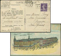 Let LETTRES DU XXe SIECLE N°236 De Roulette Obl. PARIS RP 30/12/27 Sur CP De La Samaritaine, TB - Storia Postale