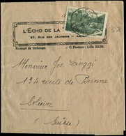 Let LETTRES DU XXe SIECLE N°358 Obl. AMIENS 5/11/38 S. Bande Pour La SUISSE, Tarif Imp. 2ème échelon, TB - Covers & Documents