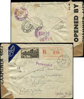 Let LETTRES DU XXe SIECLE N°501 Obl. NICE RP 16/9/42 Sur Env. Rec. Par Avion Avec Censure, Arr. NEW-YORK Le 14/10, TB - Covers & Documents