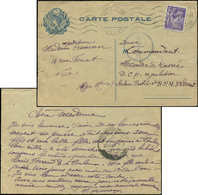 Let Guerre 1939/1945 N°651 Obl. NICE 15/1/45 S. CP Pour Le BPMB Au Levant, Arr. POSTE Aux ARMEES/FFI 22/1, TB - Guerre De 1939-45