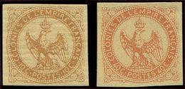 (*) 3    10c. Bistre Jaune Et 40c. Orange, Réimpressions Granet, TB - Other & Unclassified