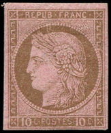 * 18   10c. Brun Sur Rose, TB - Other & Unclassified