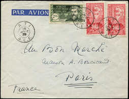 Let A.E.F. N°57 Et 67 (2) Obl. ATI 16/8/39 Sur Env. Par Avion, TB - Other & Unclassified